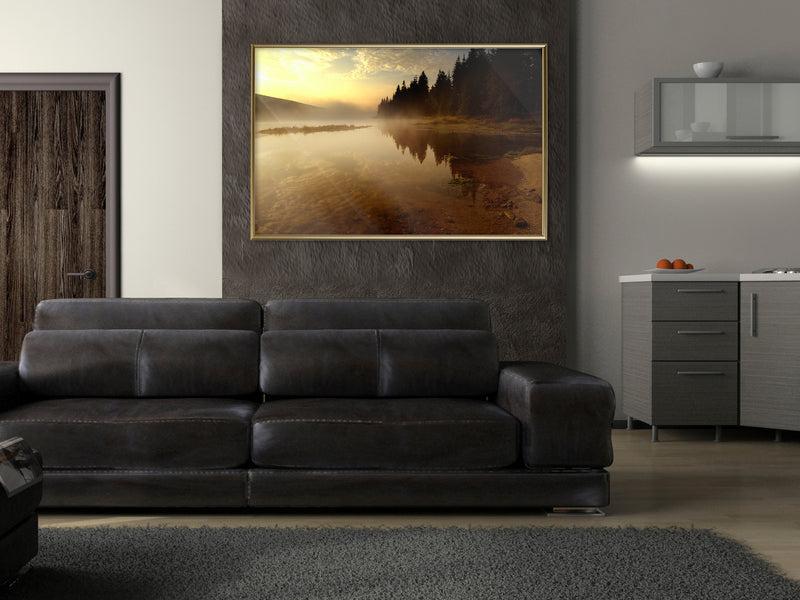 Poster - Fog Over the Water  - goud
