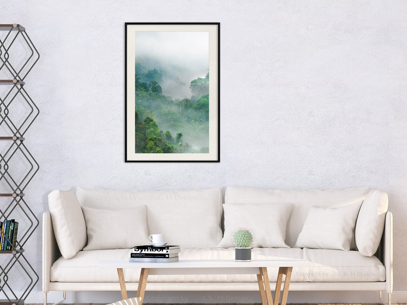 Poster - Green Lungs of the Earth I  - zwart passepartout