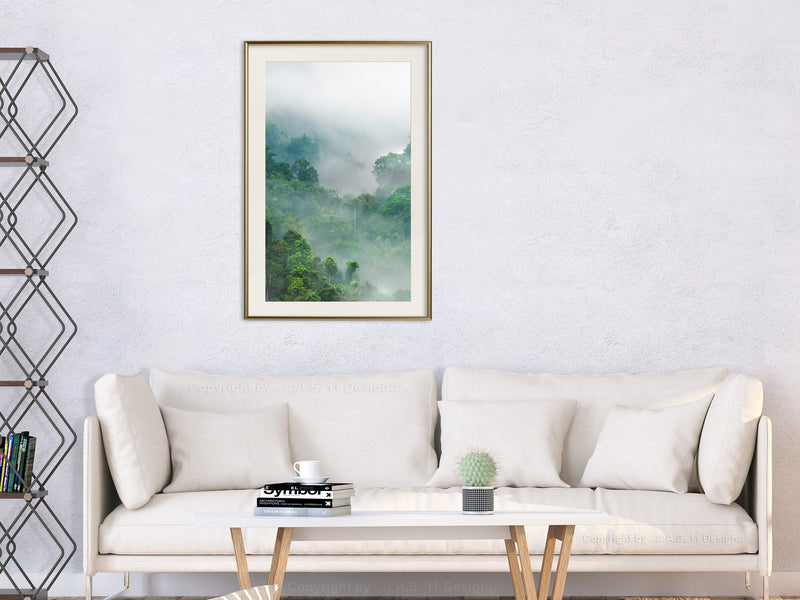 Poster - Green Lungs of the Earth I  - goud passepartout