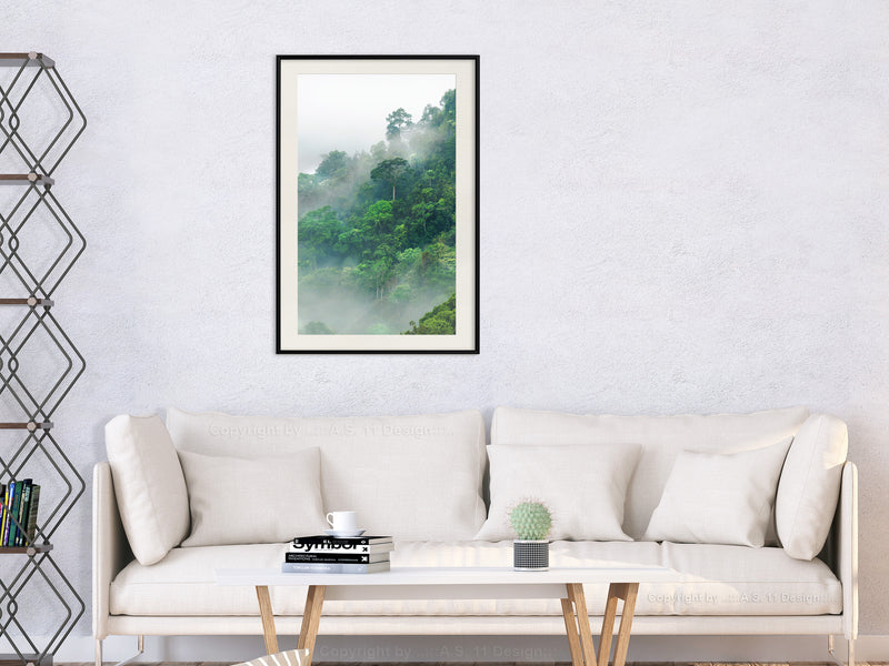 Poster - Green Lungs of the Earth II  - zwart passepartout