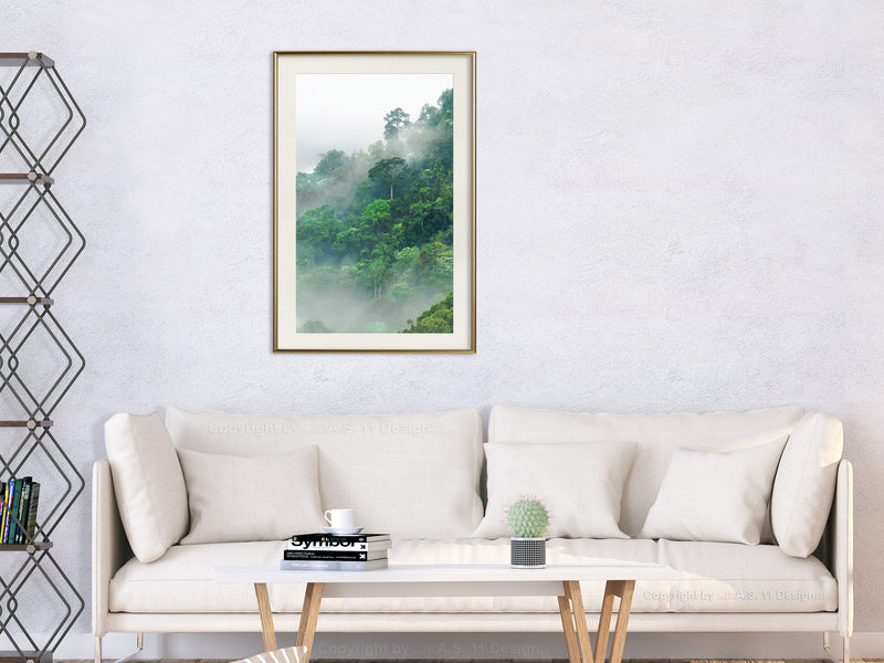 Poster - Green Lungs of the Earth II  - goud passepartout