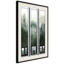 Poster - Eternal Forest  Triptych  - zwart passepartout