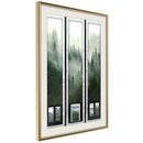 Poster - Eternal Forest  Triptych  - goud passepartout