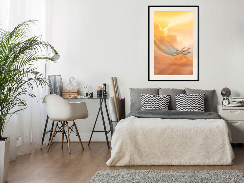 Poster - Flight Formation  - zwart passepartout