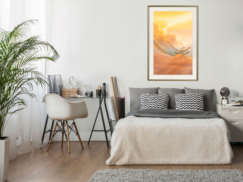 Poster - Flight Formation  - goud passepartout