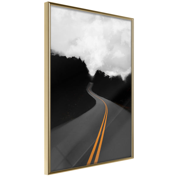 Poster - Road Into the Unknown  - goud
