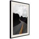 Poster - Road Into the Unknown  - zwart passepartout