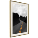 Poster - Road Into the Unknown  - goud passepartout