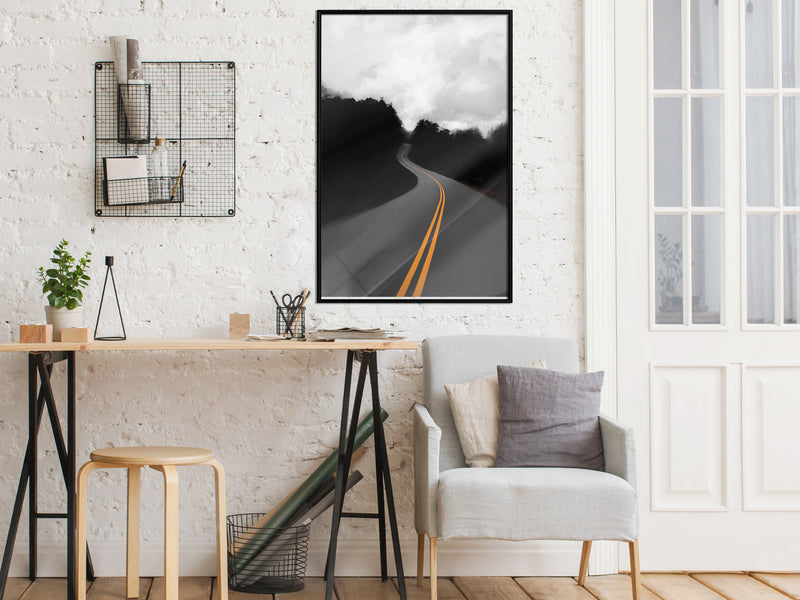 Poster - Road Into the Unknown  - zwart