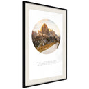 Poster - Peak of Dreams  - zwart passepartout