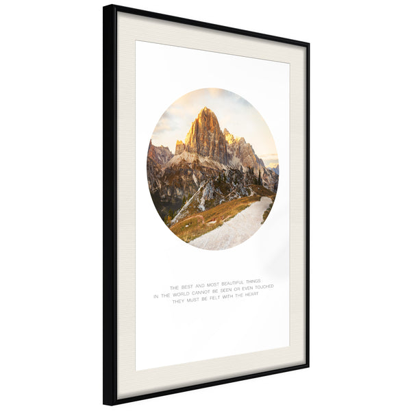 Poster - Peak of Dreams  - zwart passepartout