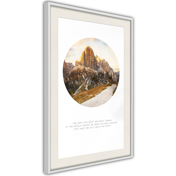 Poster - Peak of Dreams  - wit passepartout