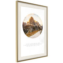 Poster - Peak of Dreams  - goud passepartout