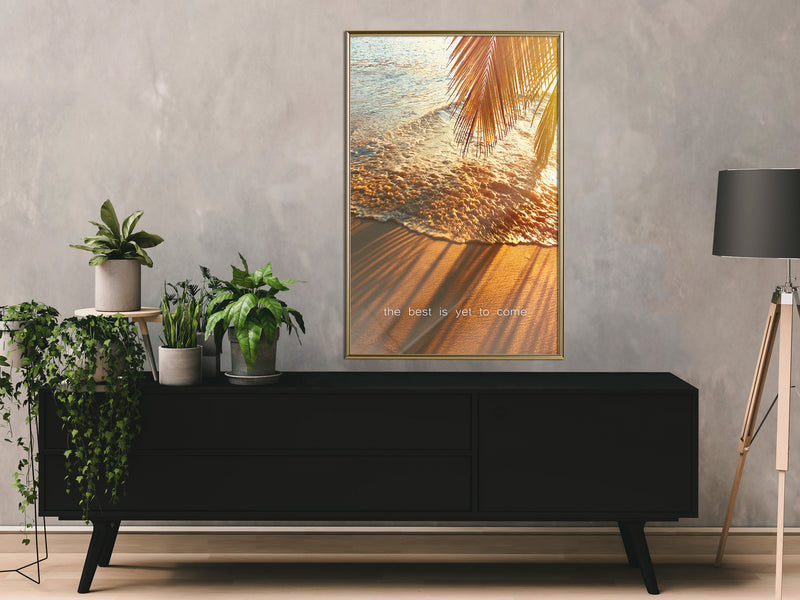 Poster - Beach of Dreams  - goud