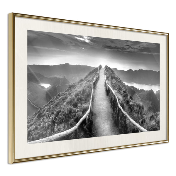Poster - Horizon  - goud passepartout