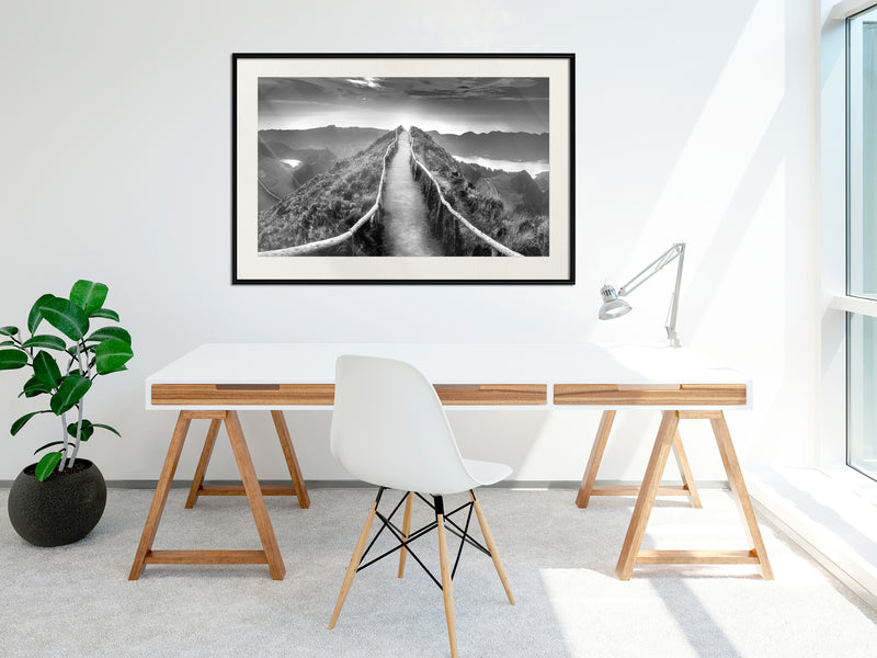 Poster - Horizon  - zwart passepartout