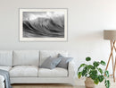 Poster - Big Wave  - wit passepartout