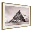 Poster - Stark Landscape  - goud passepartout