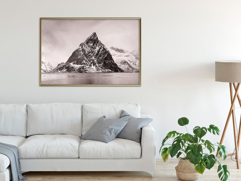 Poster - Stark Landscape  - goud