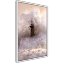 Poster - Lighthouse During a Storm  - wit
