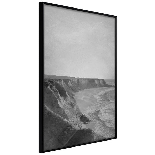 Poster - Sea Against the Land  - zwart