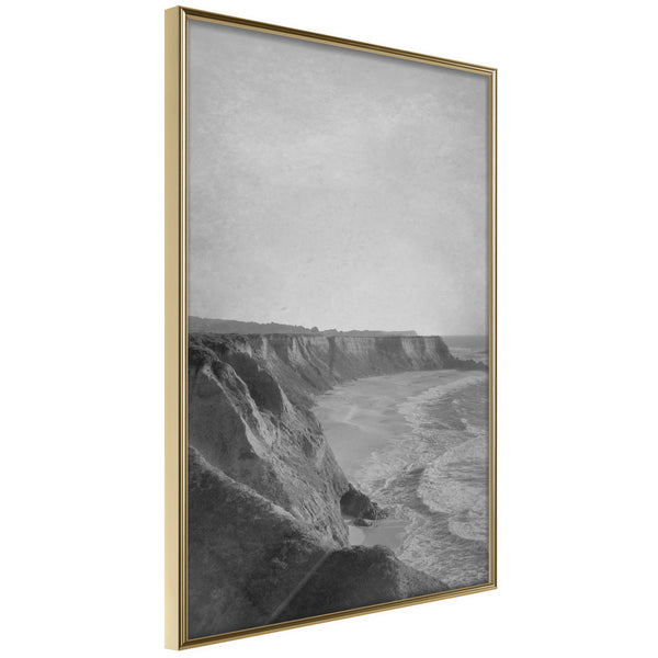 Poster - Sea Against the Land  - goud