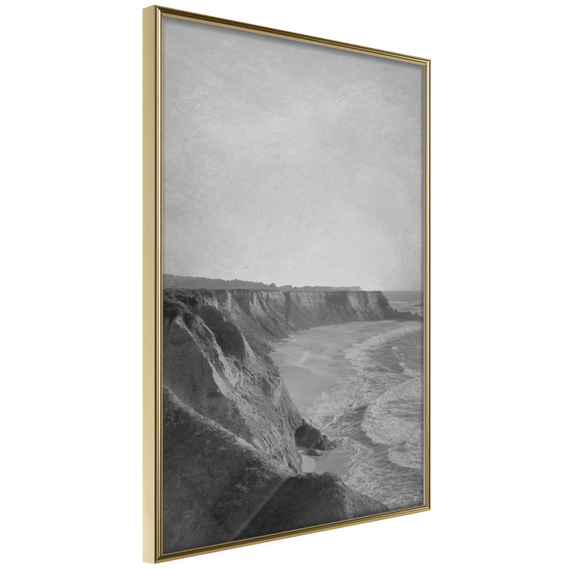Poster - Sea Against the Land  - goud