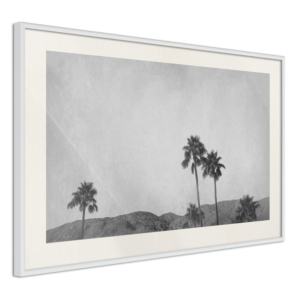 Poster - Sky of California  - wit passepartout