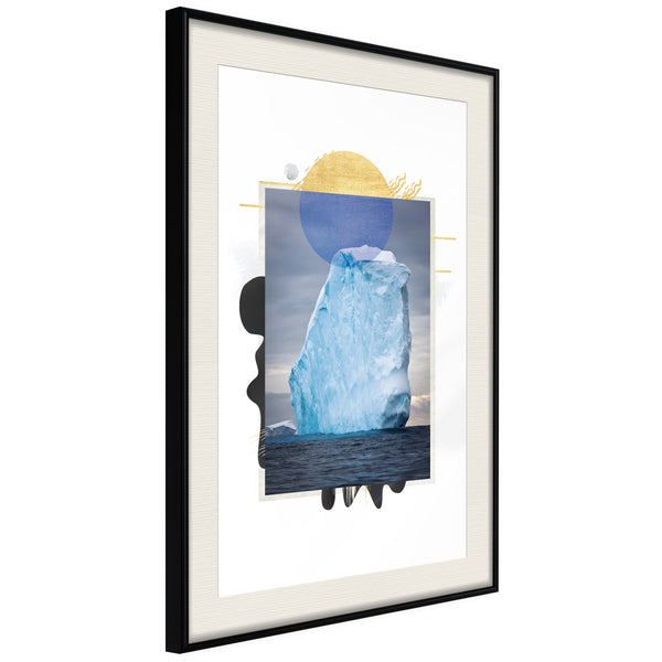 Poster - Tip of the Iceberg  - zwart passepartout