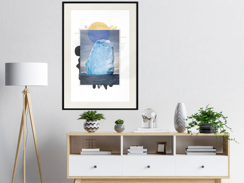 Poster - Tip of the Iceberg  - zwart passepartout