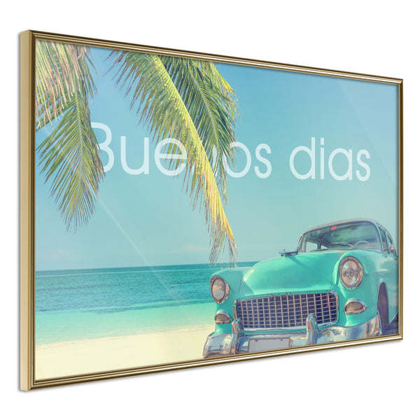 Poster - Welcome to Paradise  - goud