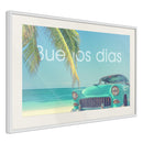 Poster - Welcome to Paradise  - wit passepartout