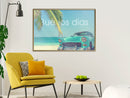 Poster - Welcome to Paradise  - goud