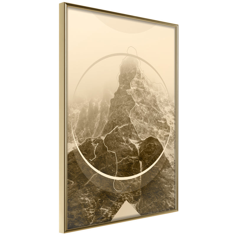 Poster - Unconquered Peak  - goud