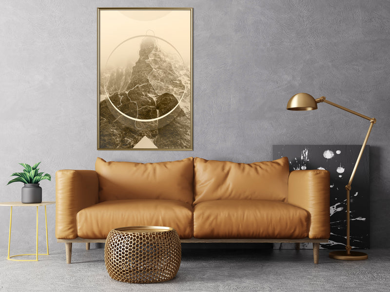 Poster - Unconquered Peak  - goud