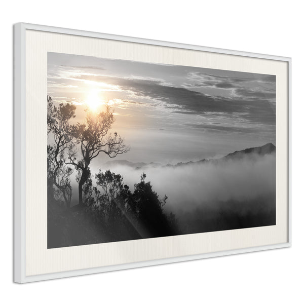 Poster - Fog Valley  - wit passepartout