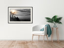 Poster - Fog Valley  - zwart passepartout