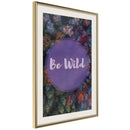 Poster - Find Wildness in Yourself  - goud passepartout