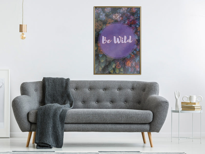 Poster - Find Wildness in Yourself  - goud