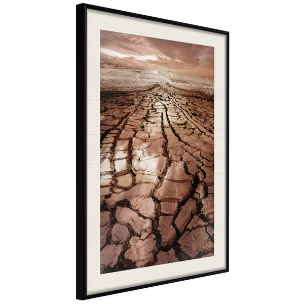 Poster - Prayer for Rain  - zwart passepartout
