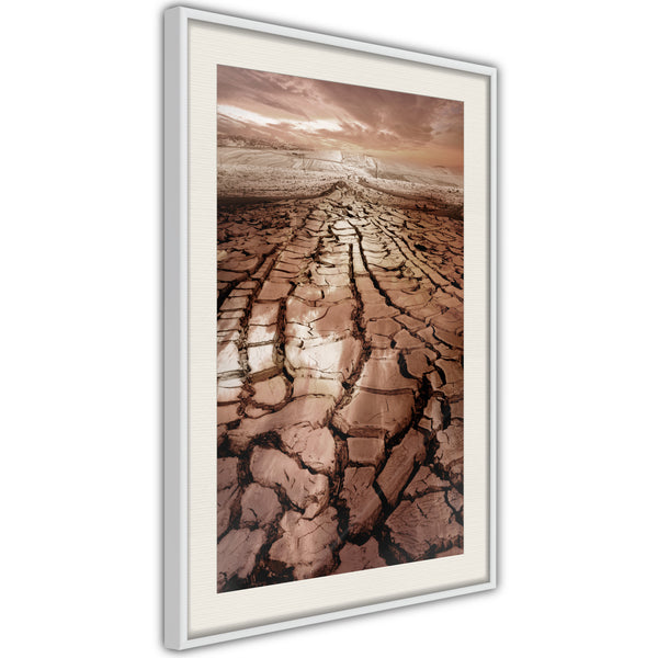 Poster - Prayer for Rain  - wit passepartout