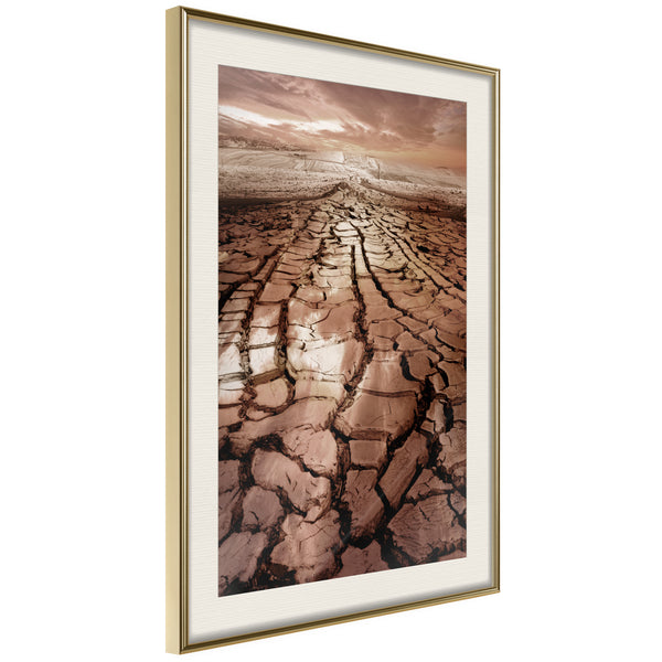 Poster - Prayer for Rain  - goud passepartout