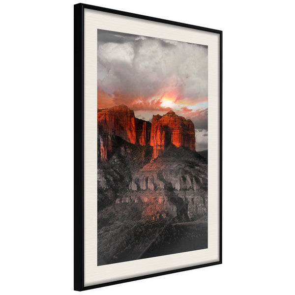Poster - Power of Nature  - zwart passepartout