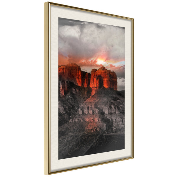 Poster - Power of Nature  - goud passepartout
