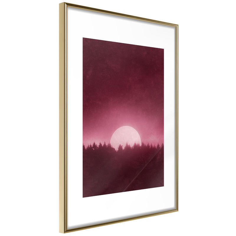 Poster - Moonrise  - goud