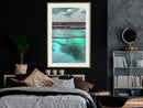Poster - Iridescent Sea  - goud passepartout