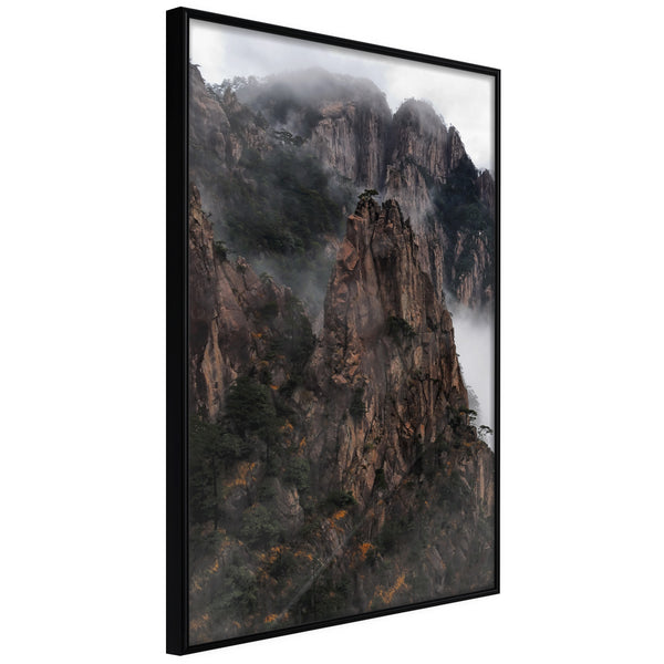 Poster - Mountain Ridge  - zwart