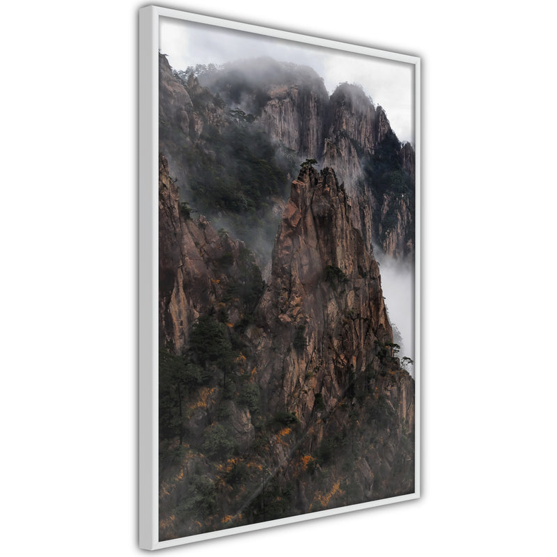 Poster - Mountain Ridge  - wit