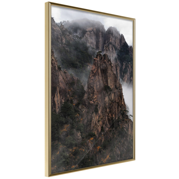 Poster - Mountain Ridge  - goud