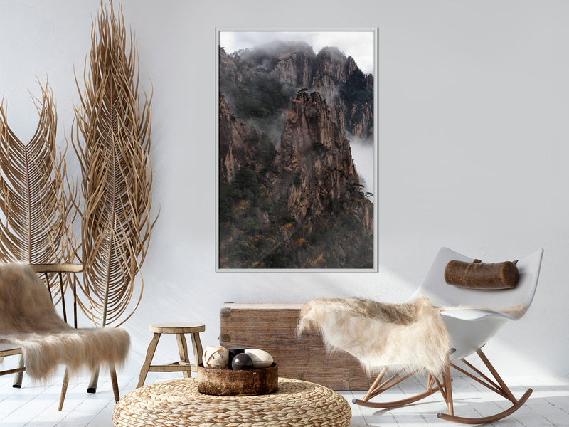 Poster - Mountain Ridge  - wit